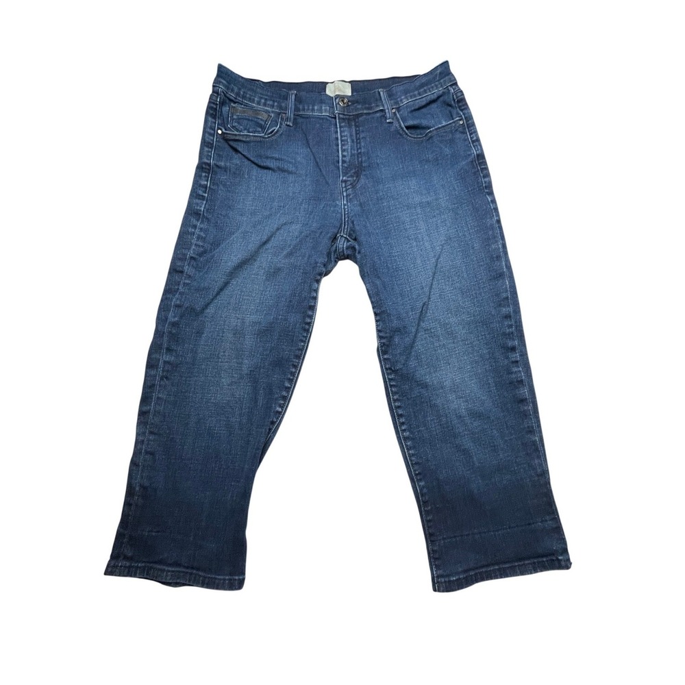 Levi's Jeans Womens 10 Blue 515 Capri Cropped Straight Leg Mid Rise Dark Wash